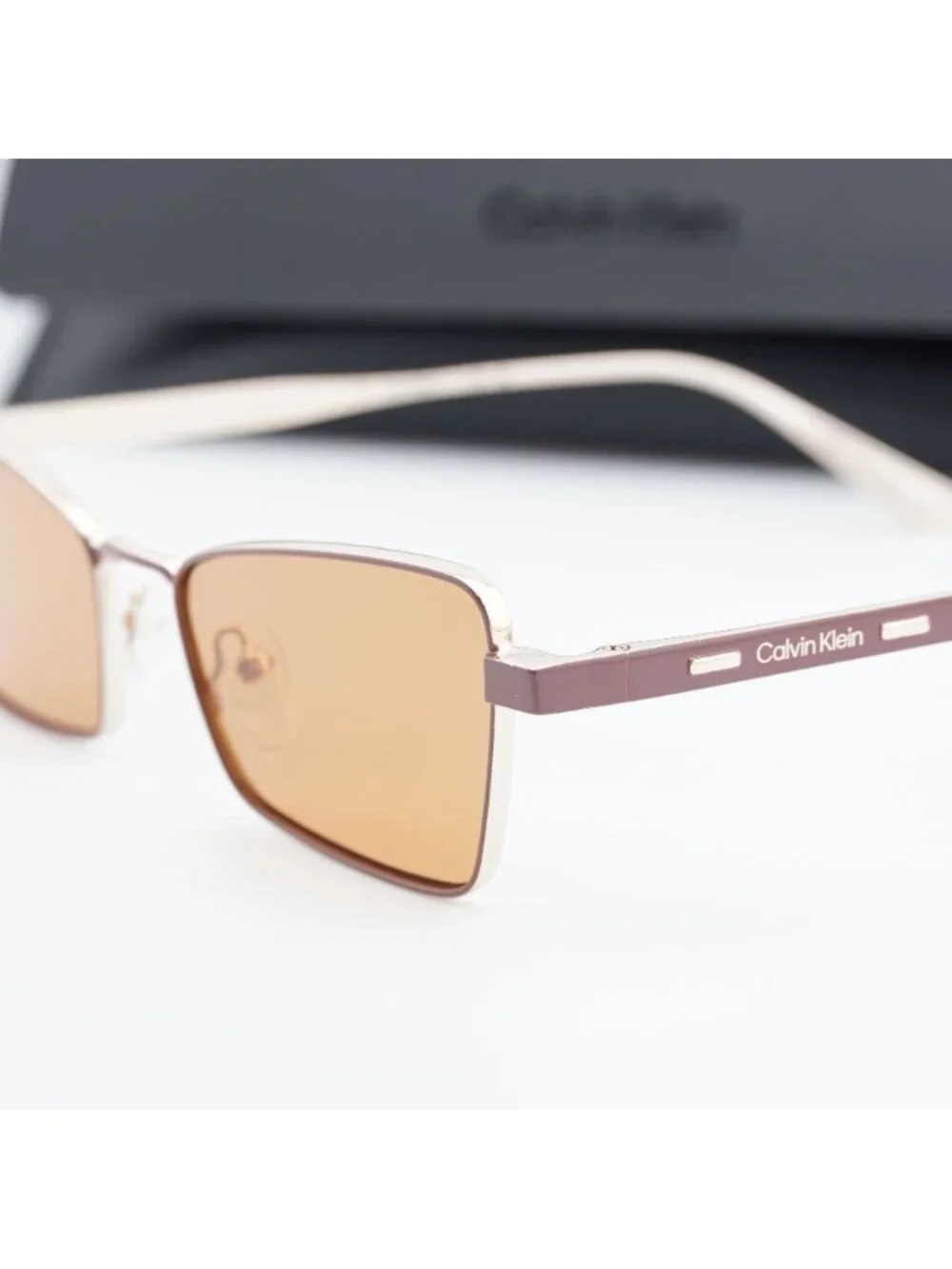 Calvin Klein CK24110S 200 Women Butterfly Sunglasses - Brown / Ocra